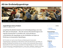 Tablet Screenshot of jugendring.de